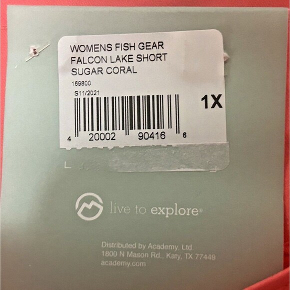 Magellan Outdoors Falcon Lake Fishing Shorts Coral Plus Size 1X (16/18) - Picture 7 of 10